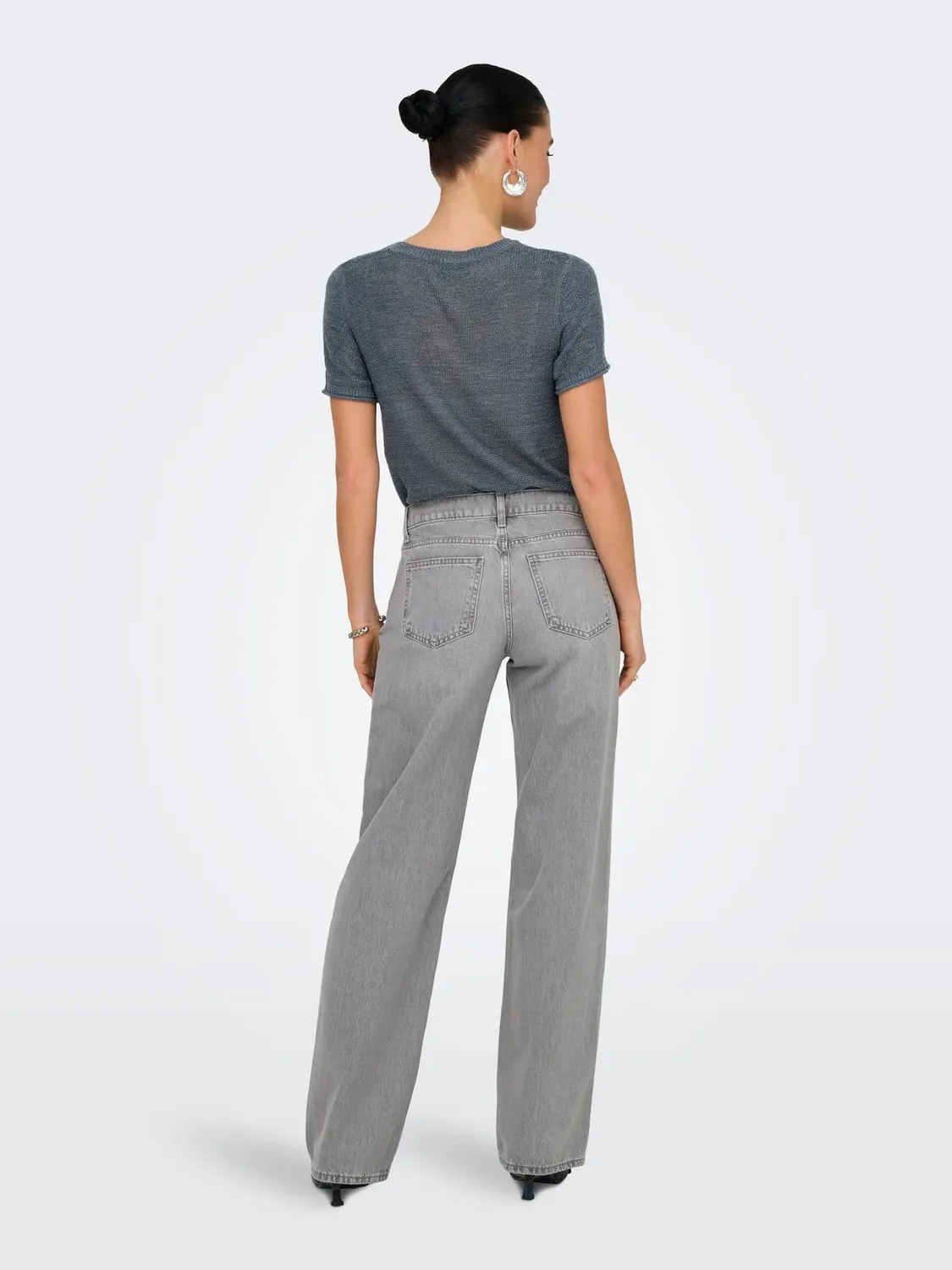 ONLY Onlbrenda Low Wide Cro117 jeans donna (M)W x 34L