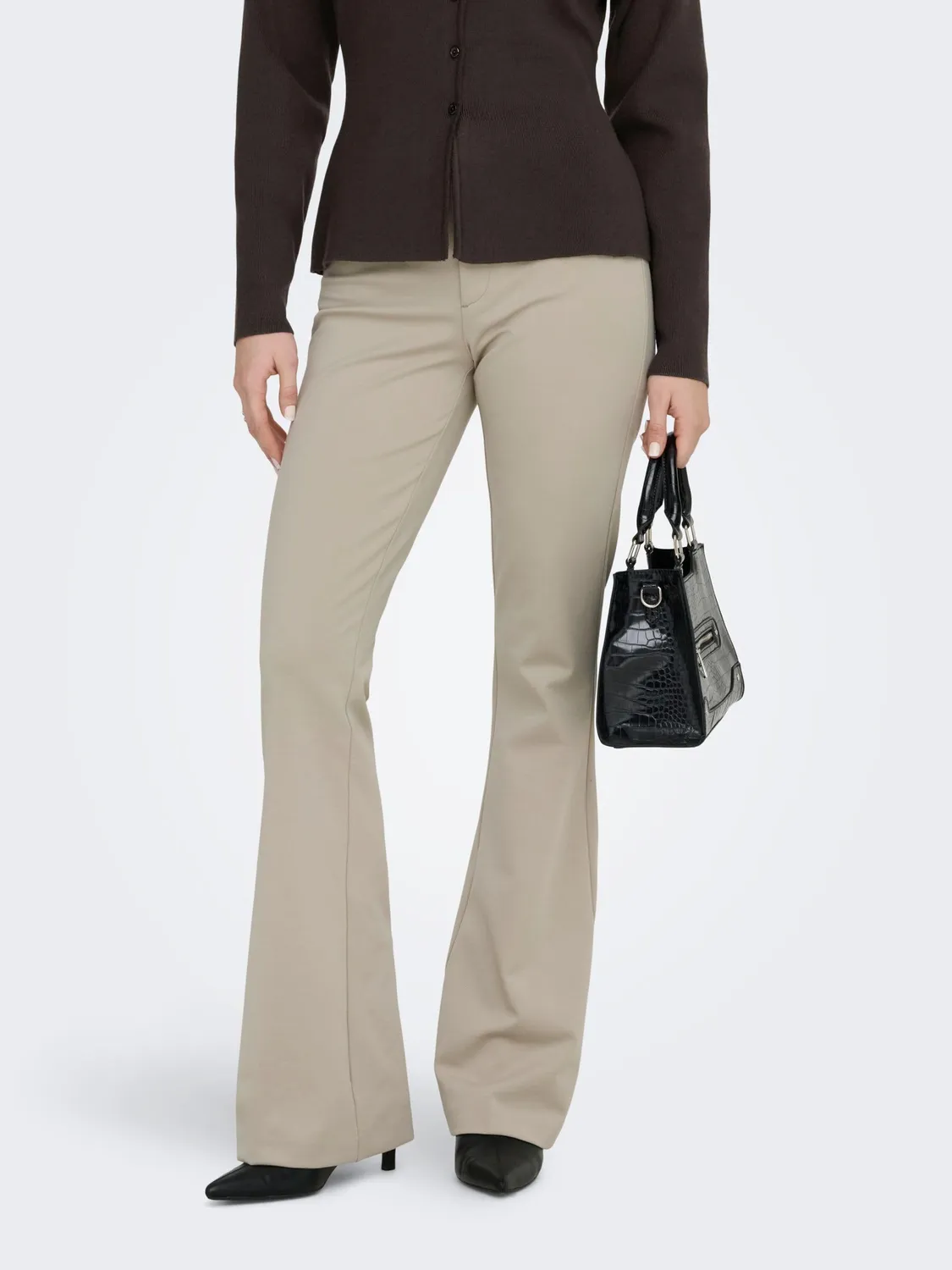 ONLY Onlpeach MW Flared pantaloni flare donna vita media