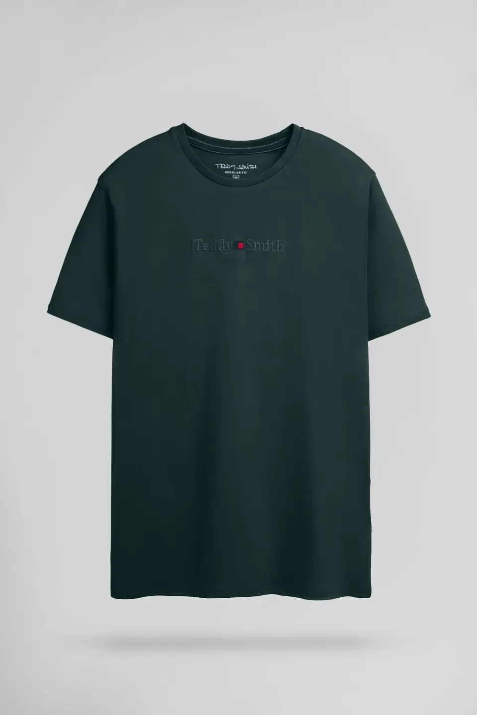 Teddy Smith T-Jim MC t-shirt verde pino cotone uomo