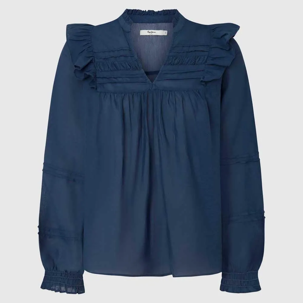 Pepe Jeans Lorely Camicia Donna Fluida con Volant