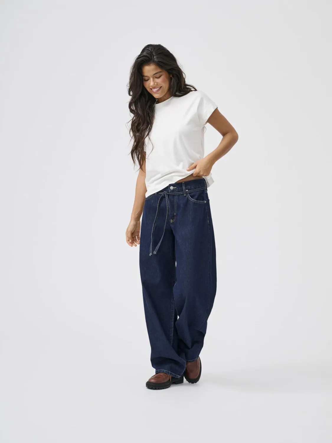 ONLY Onlgianna MW Straight DNM Dot630 jeans 30W/32L dritti