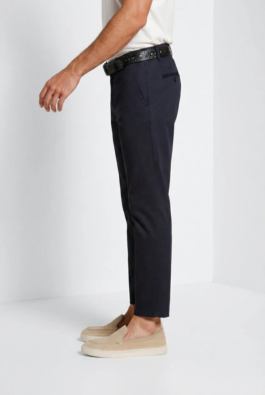 Mason's Milano pantalone chino blu notte gabardina stretch