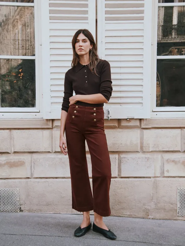 Oraije Victorine jeans paprika bottoni wide