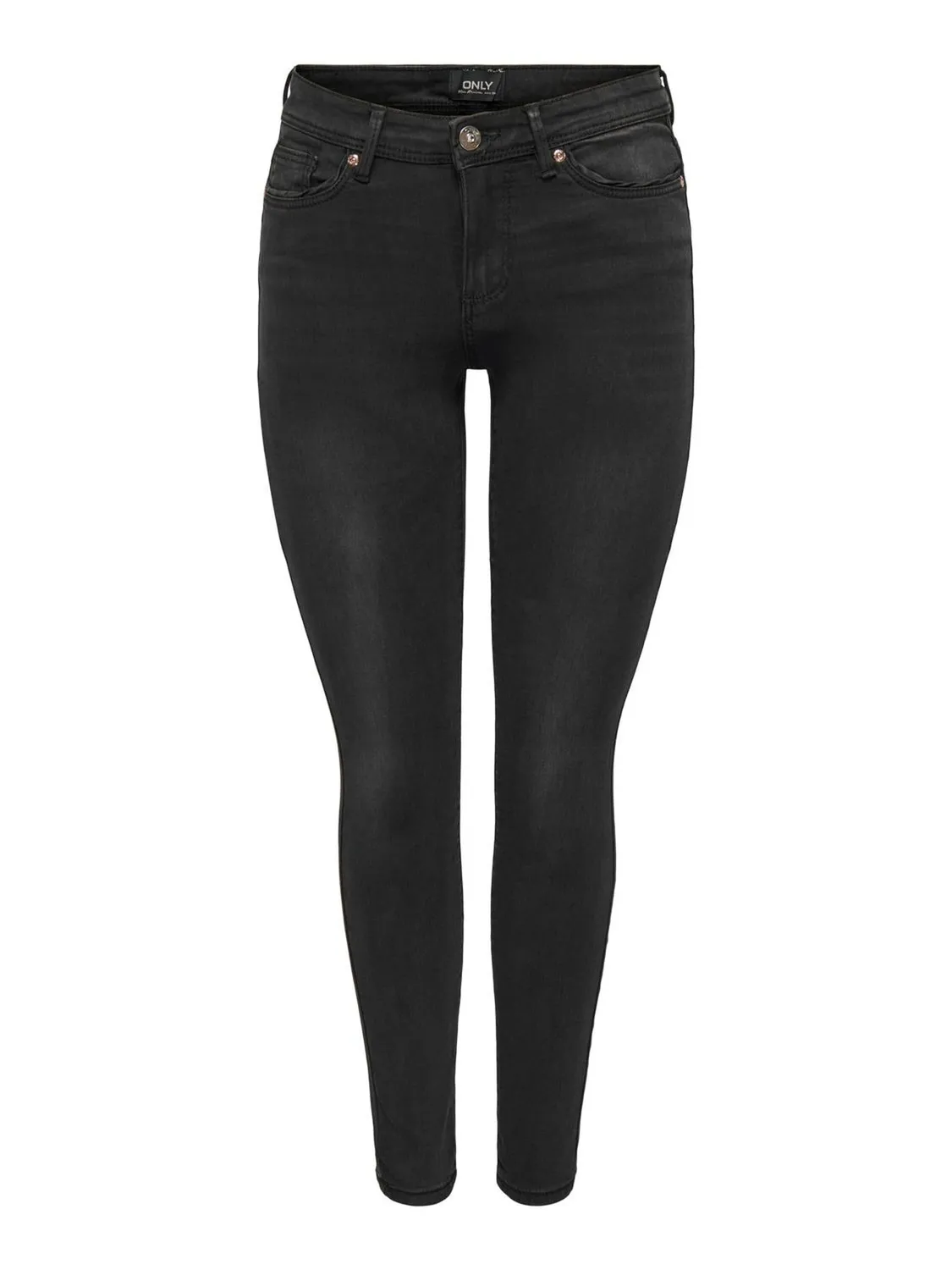 Only Onlwauw jeans skinny donna nero washed M