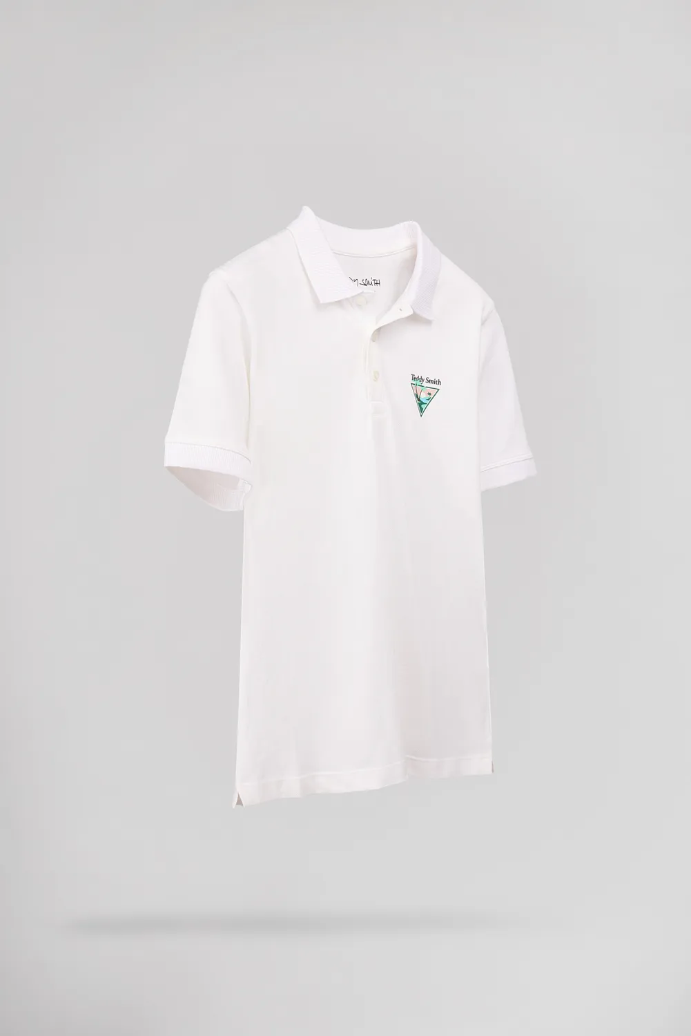 Teddy Smith P-Lary MC Polo Ragazzo Bianco Cotone
