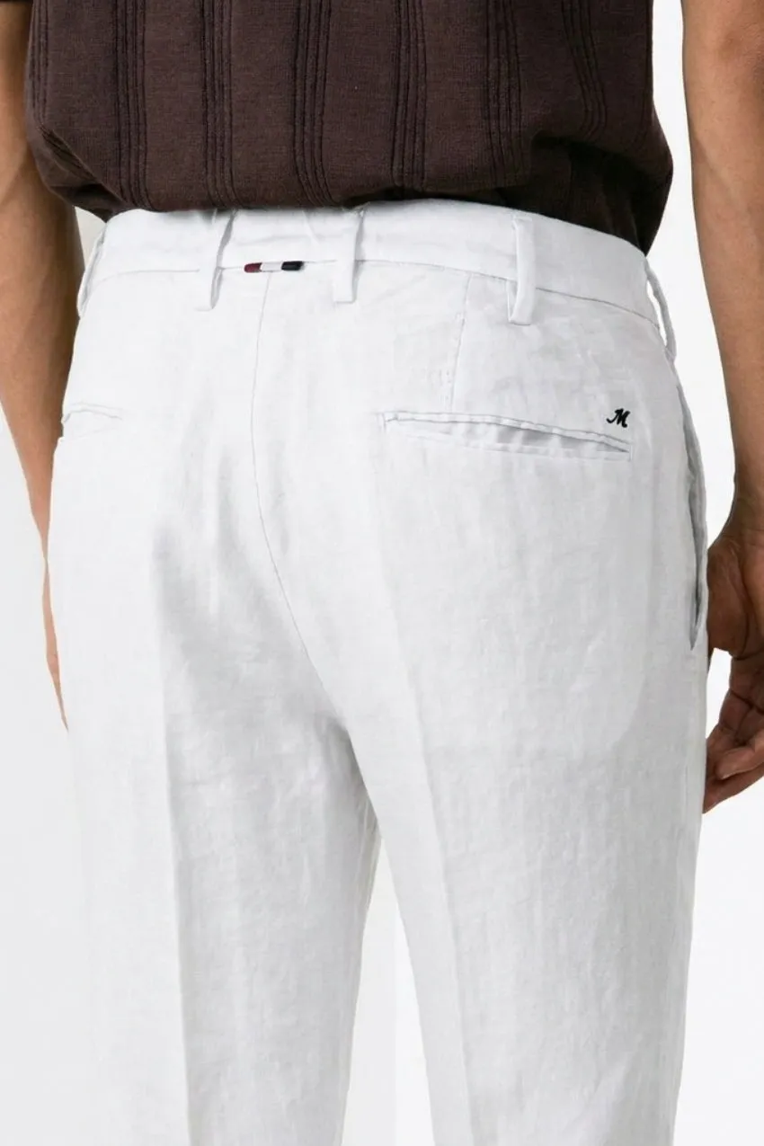 Mason's New York Icon Flex chino uomo bianco lino