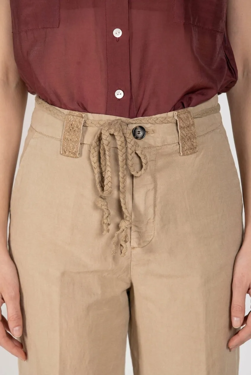 Mason's New York Studio chino donna lino beige straight