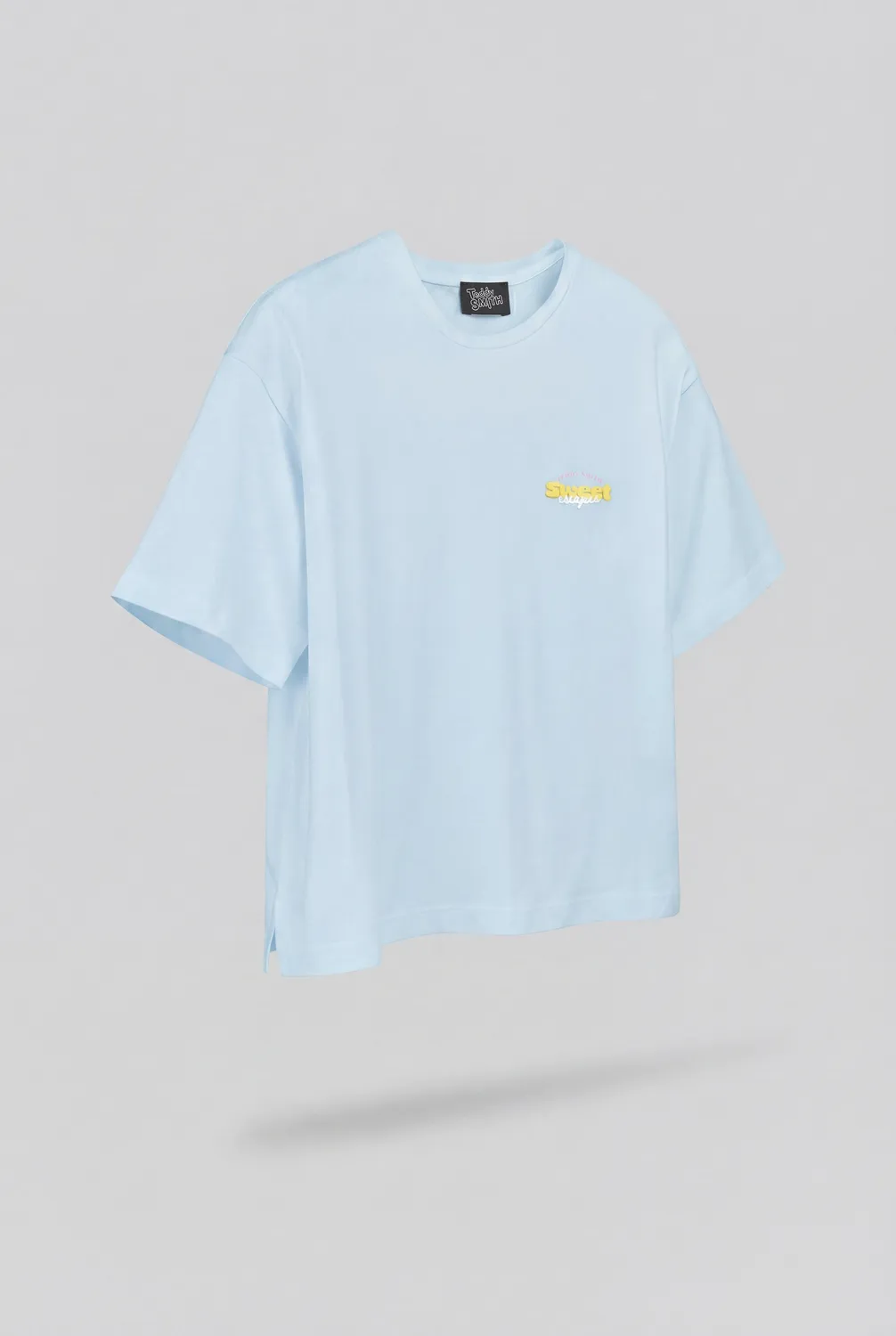 Teddy Smith T-ICY MC BLEU LAGON t-shirt blu laguna oversize