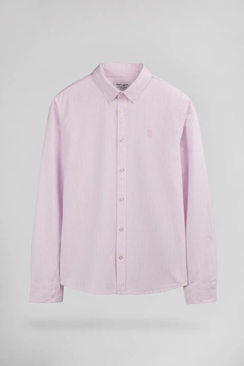 Teddy Smith C-Stanley ML camicia oxford rosa uomo