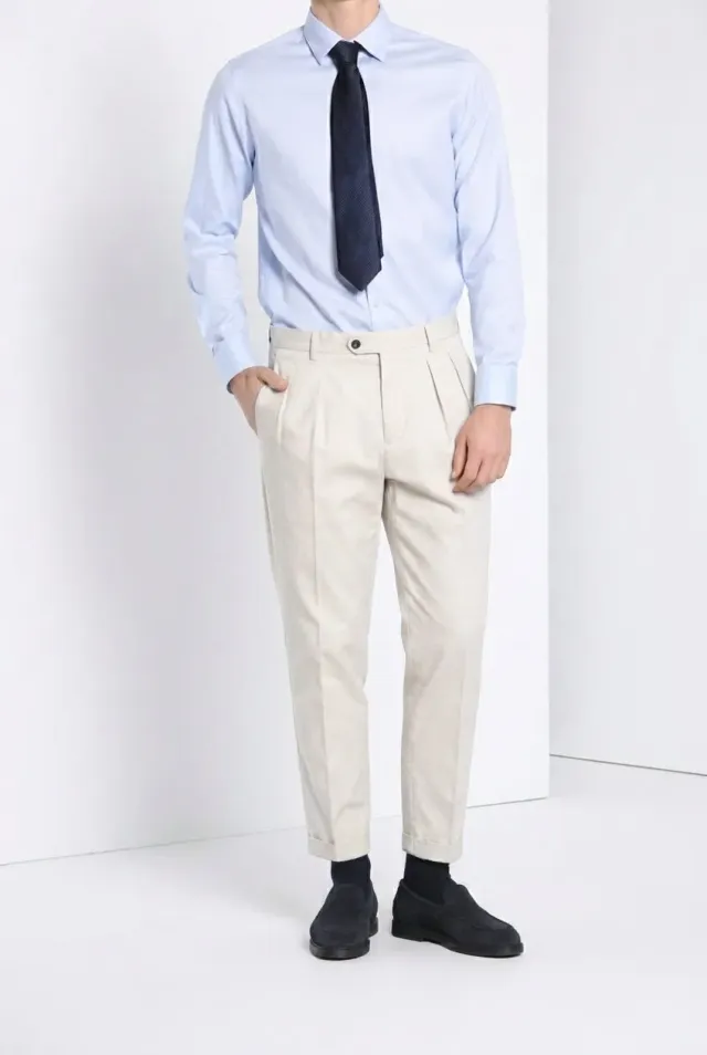 Mason's Don Johnson 2 Pinces chino uomo bianco bull