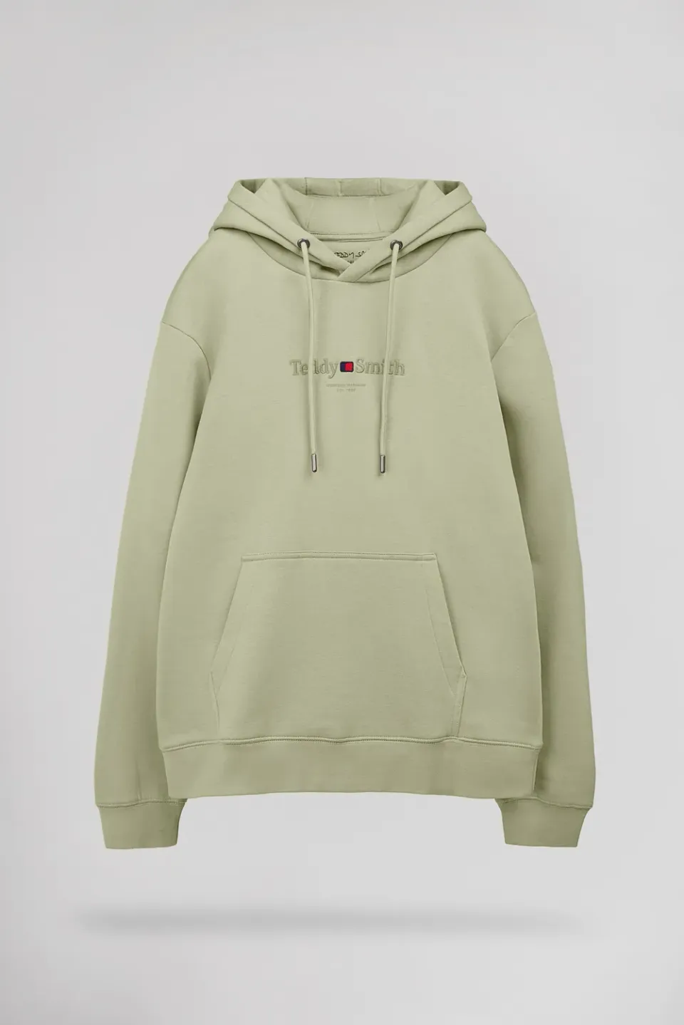 Teddy Smith S-Jim Hoody felpa verde salvia cappuccio