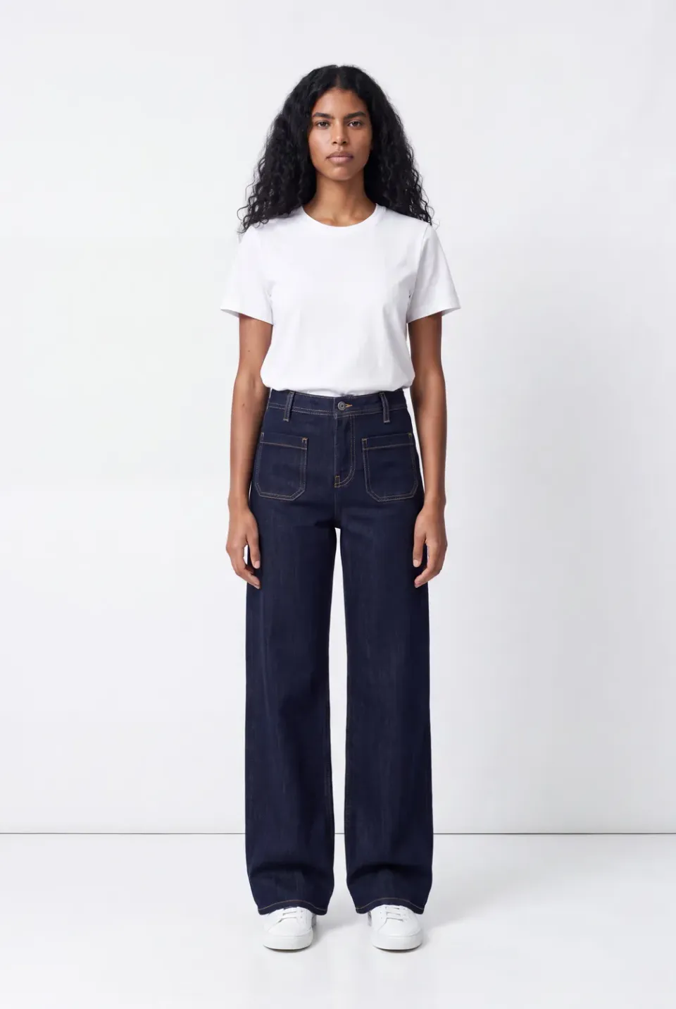 Teddy Smith P-Josefa 4PP jeans flare donna dark blue elasticizzato