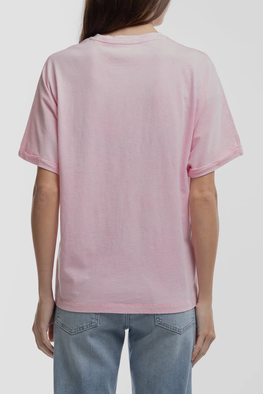 Teddy Smith T-Glitter MC t-shirt oversize rosa
