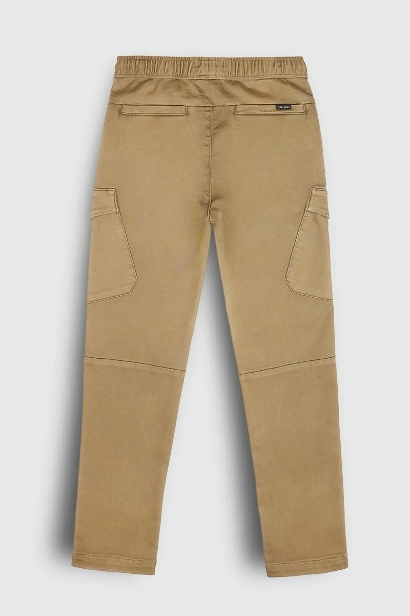Teddy Smith P-Piky Cargo JR Pantalone bambino beige