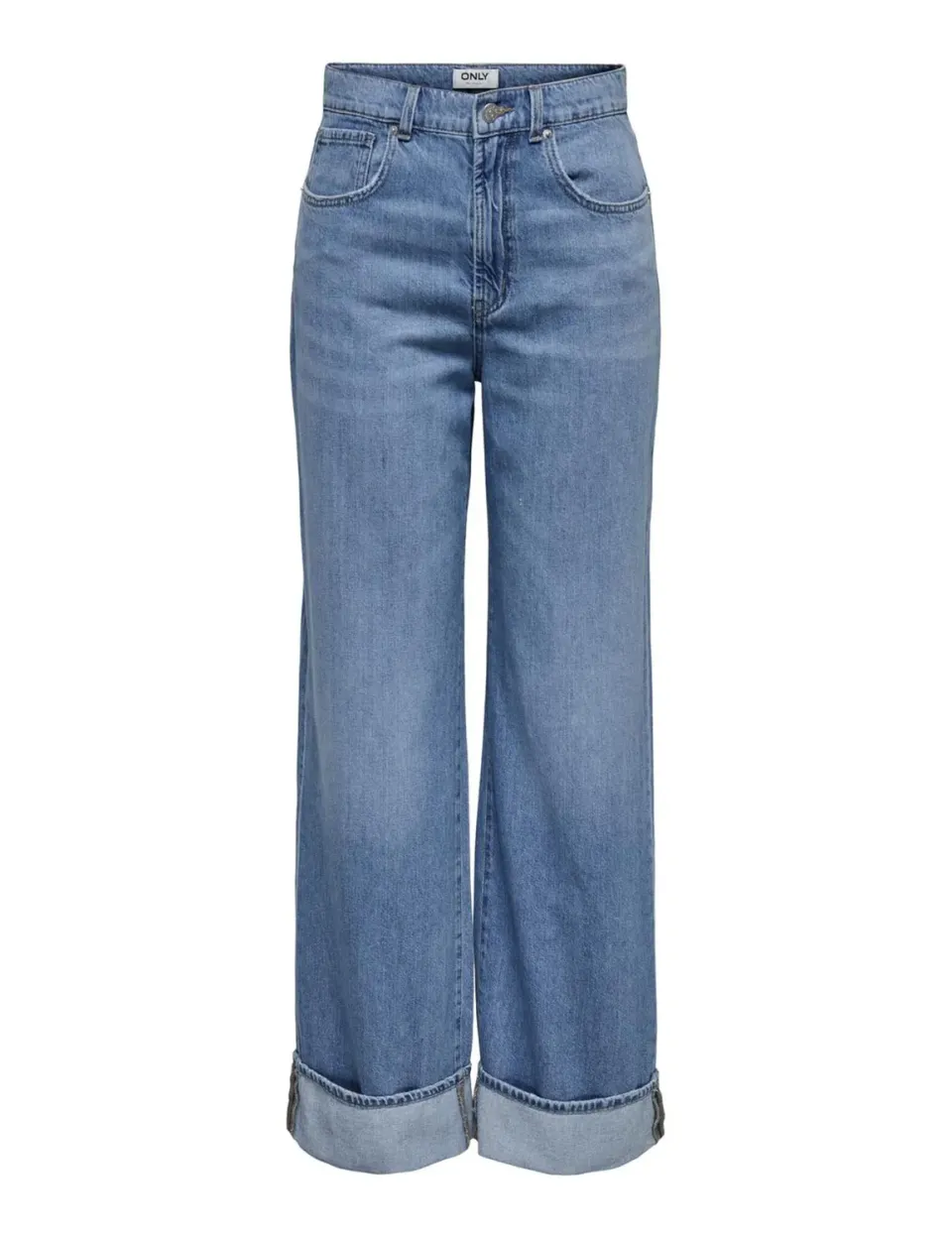 ONLY Onlhope Ex HW Wide Fold Up DNM Pim jeans 29W/32L vita alta