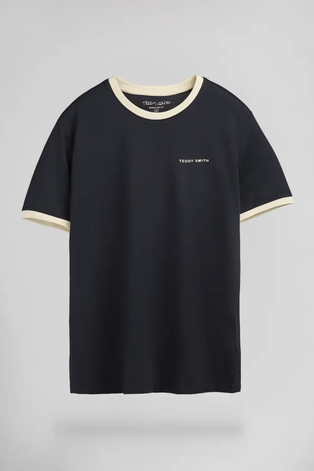 Teddy Smith The Tee 2 R MC Dark Navy T-Shirt Uomo Cotone