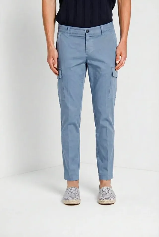 Mason’s Chile cargo uomo celeste extra slim