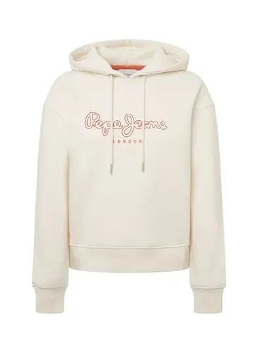 Pepe Jeans Frida Hoodie Felpa Donna con Cappuccio Pacco da 1