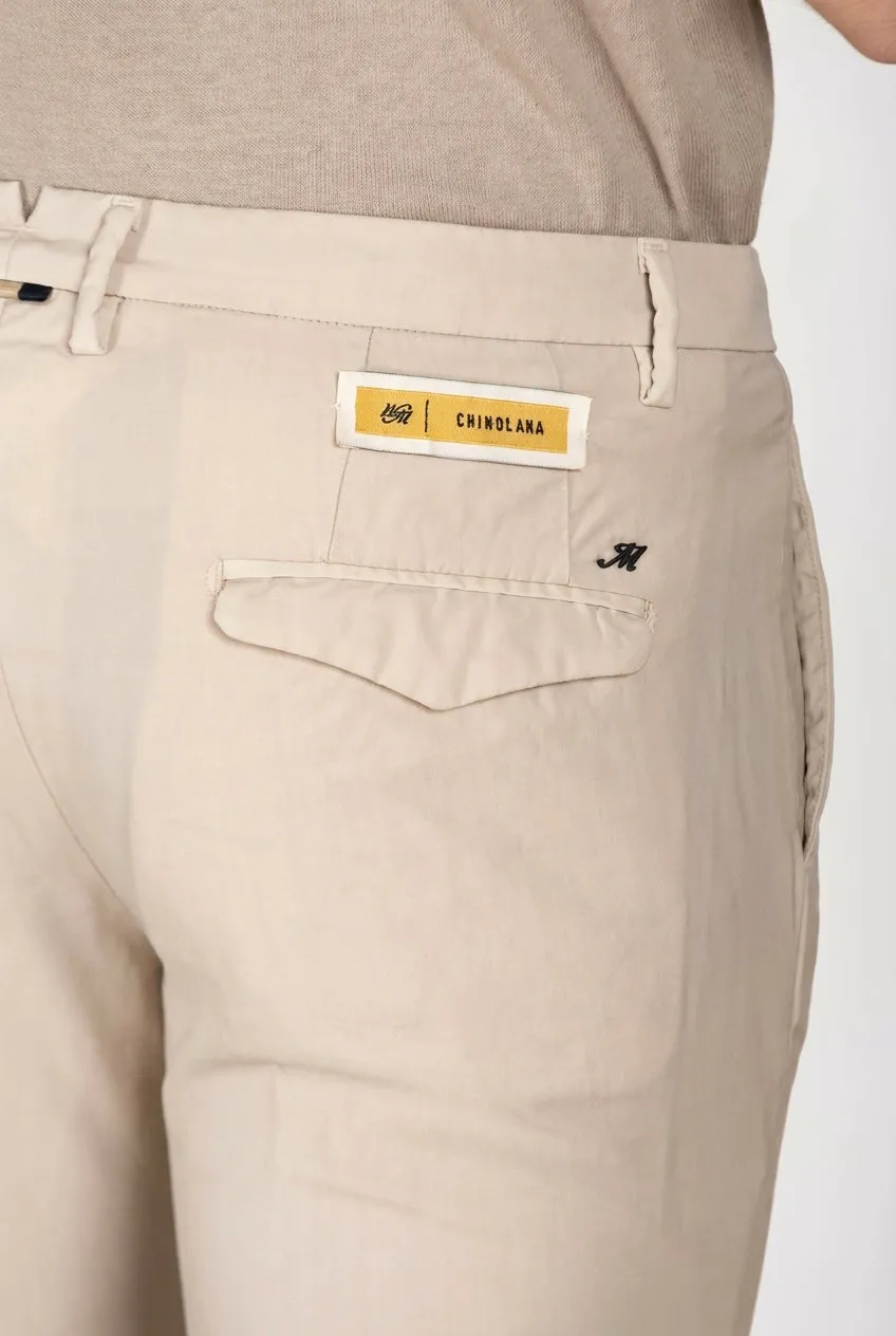 Mason's Torino City chino uomo bianco slim lana