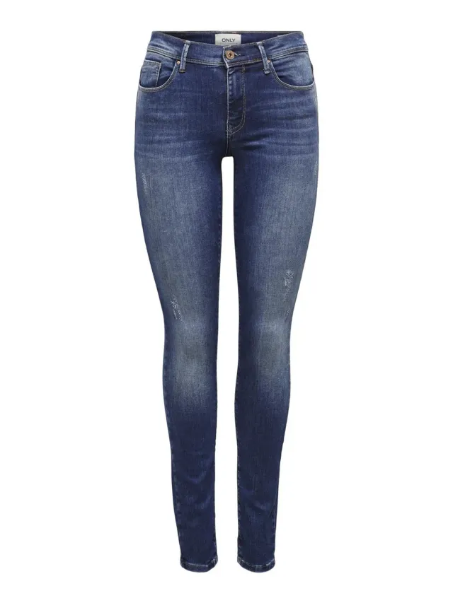 ONLY Onlshape jeans skinny donna 25W 30L elasticizzati