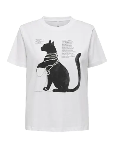 ONLY Onldonna Life Cool Top Box Jrs top bianco taglia S