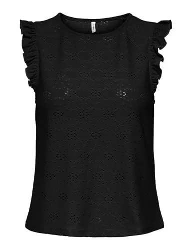 ONLY Onlsmilla top donna volant smanicato