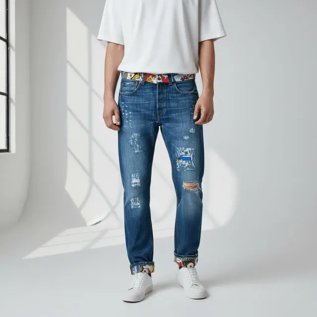 Levi’s Vintage Fumetti jeans tessuto vignette