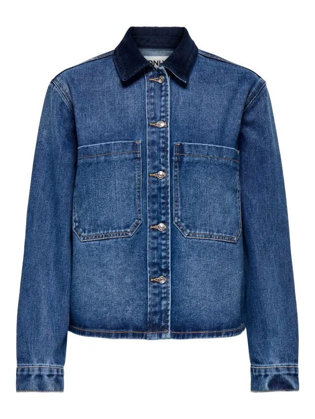 ONLY Onlcassie camicia jeans donna taglia L denim