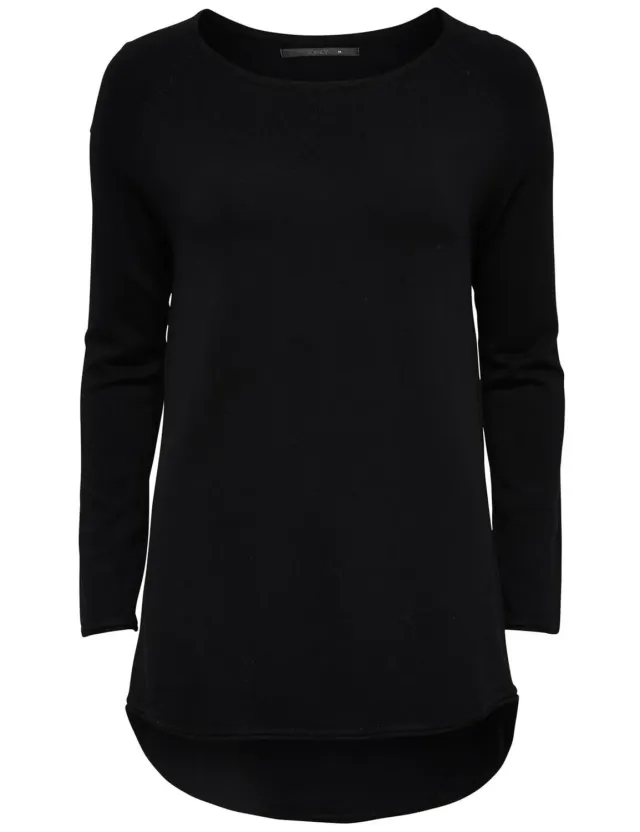 Only Onlmila maglione donna nero girocollo maglia