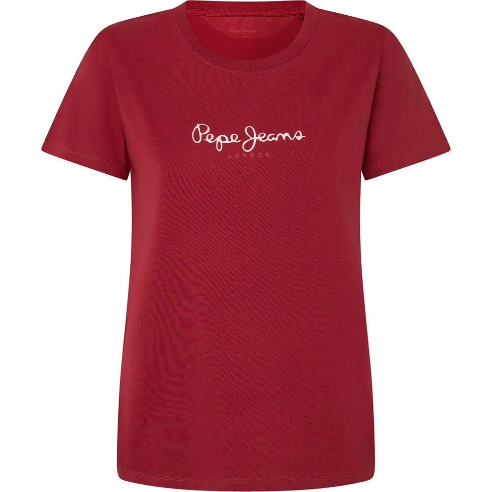Pepe Jeans Fiore T-Shirt Donna Bianca Girocollo