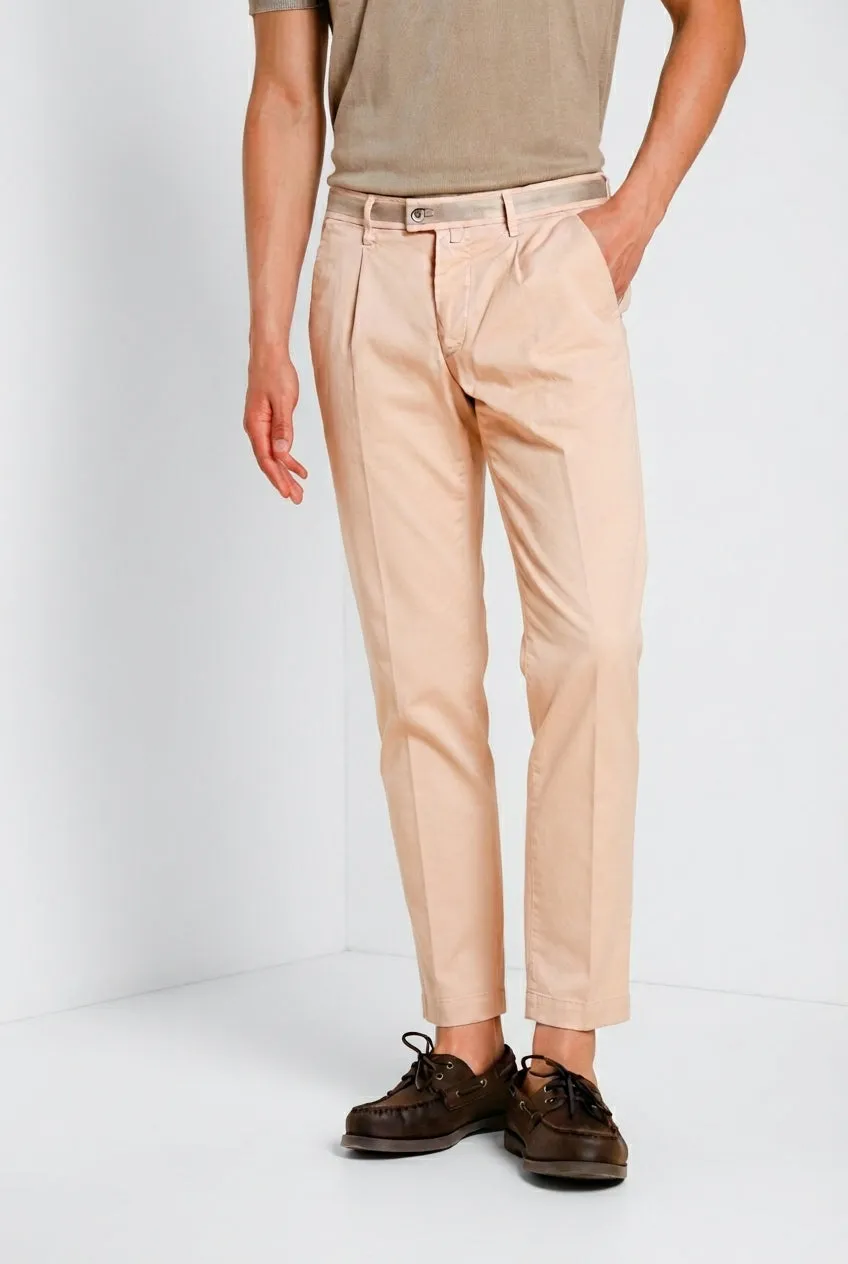 Mason's Torino 1 Pinces chino uomo rosa slim