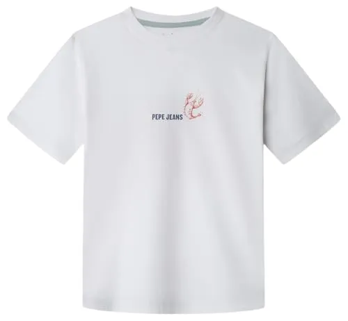 Pepe Jeans George T-Shirt Bambino 10 Anni Bianca