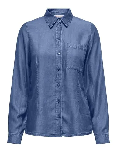 ONLY Onlcharis Life Camicia Aderente Blu L