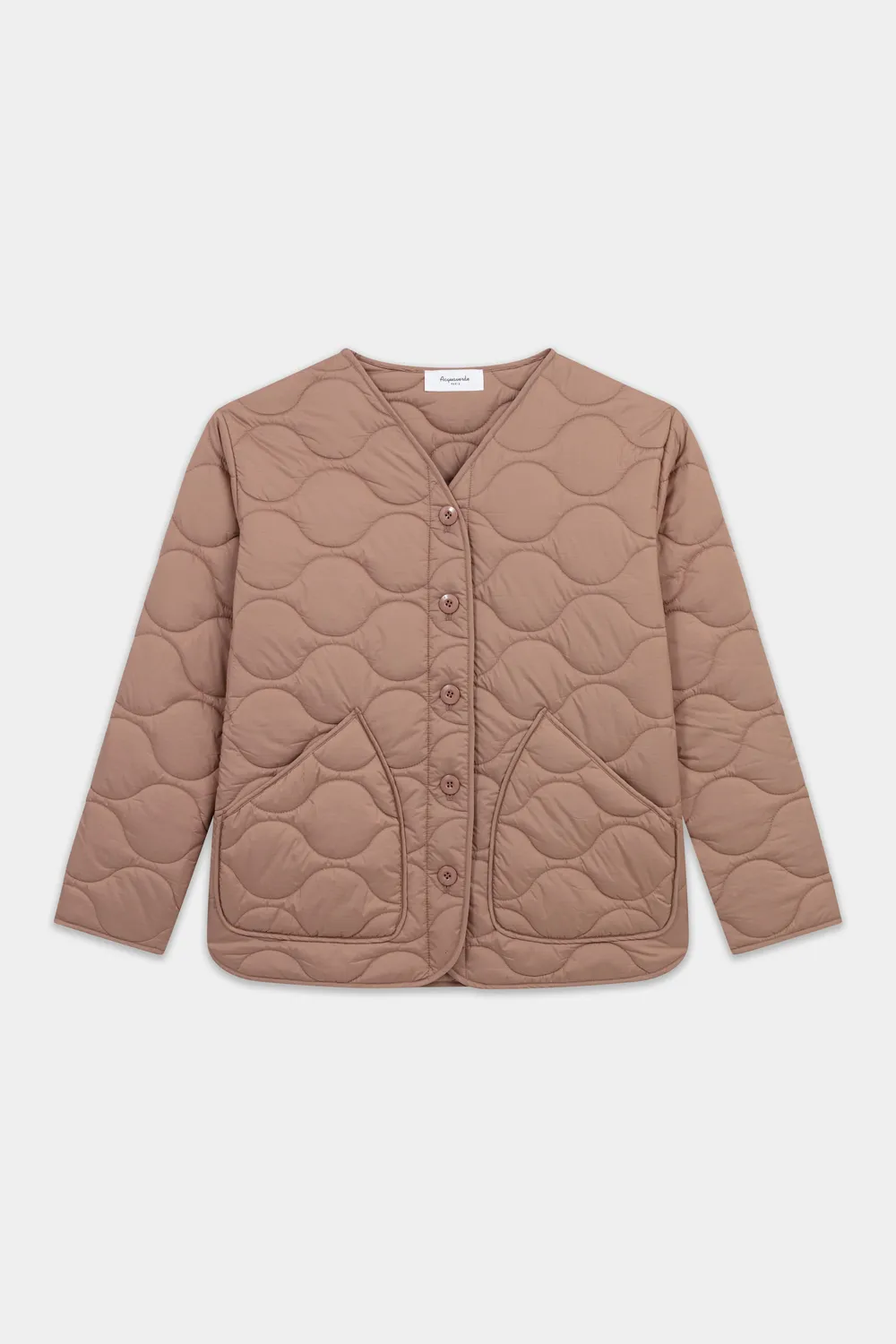 acquaverde Camo giacca trapuntata camel leggera