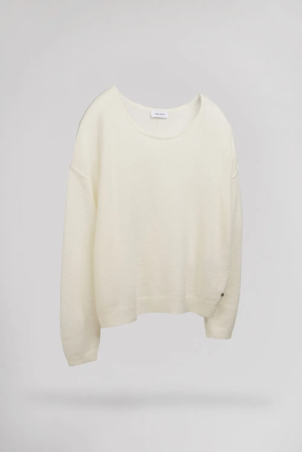 Teddy Smith P-Petille maglione mohair middle white