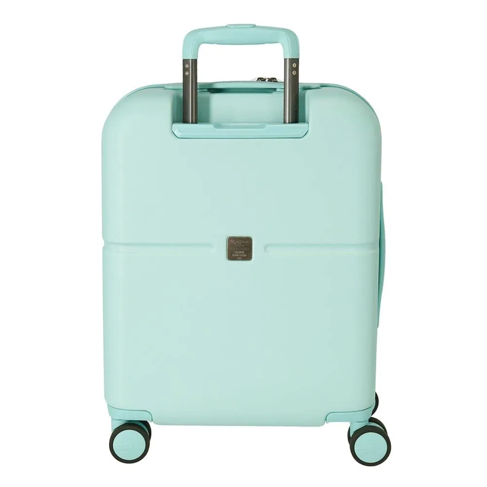 Pepe Jeans Luce Luminosa valigia mano turchese 55cm