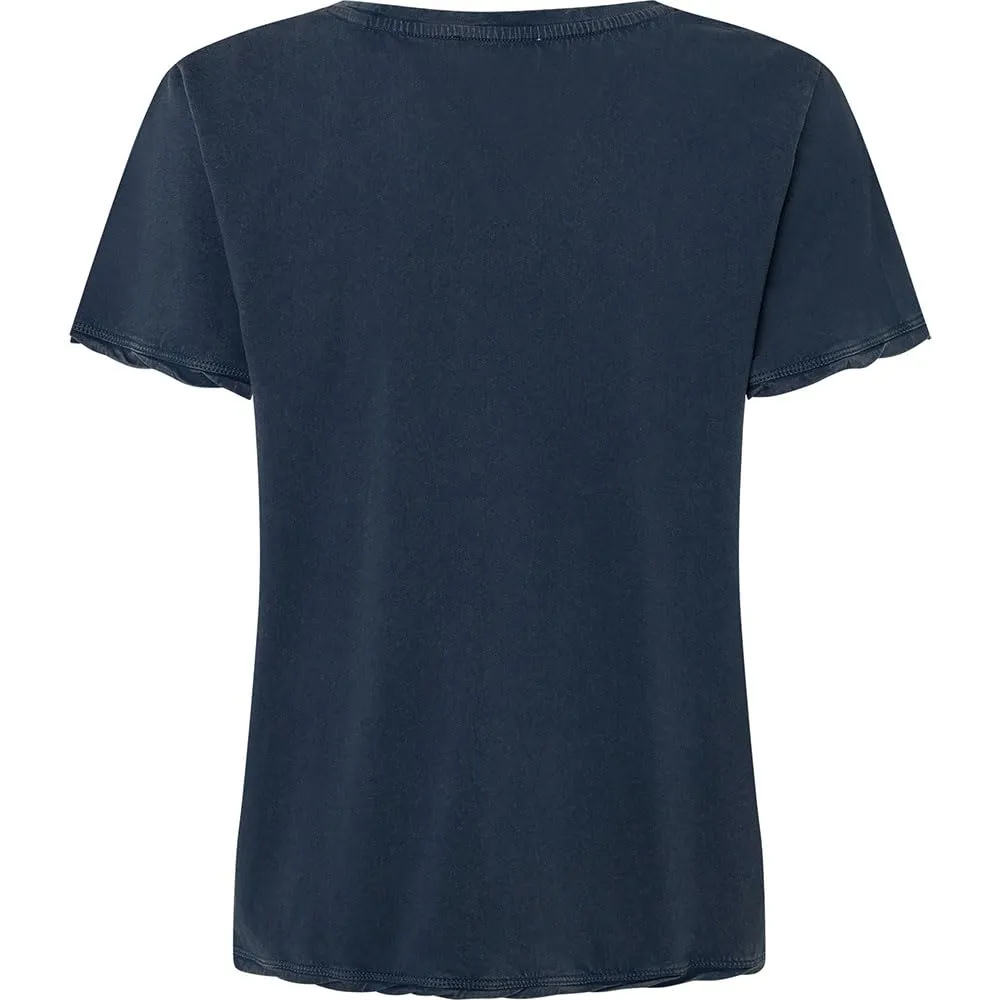 Pepe Jeans Fabiana T-shirt Donna Bianco Logo Ricamato