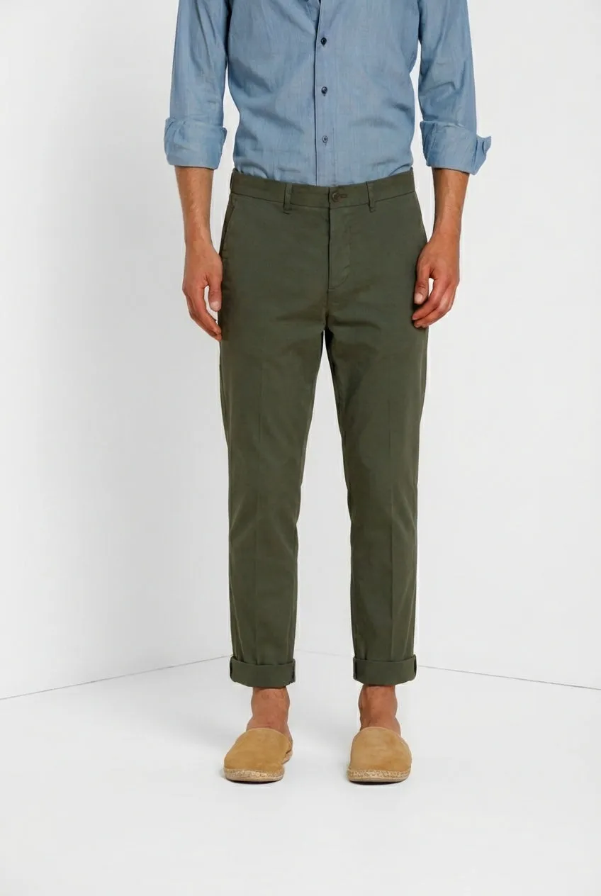 Mason's Boston Chinos Chino Uomo Verde Cotone Relaxed
