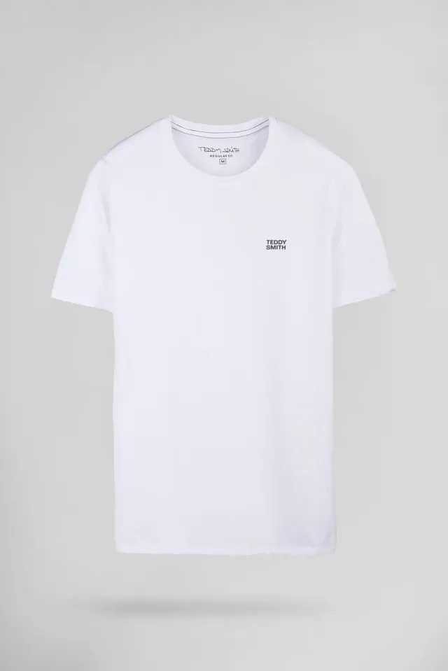 Teddy Smith The Tee 1 MC t-shirt bianco 100% cotone