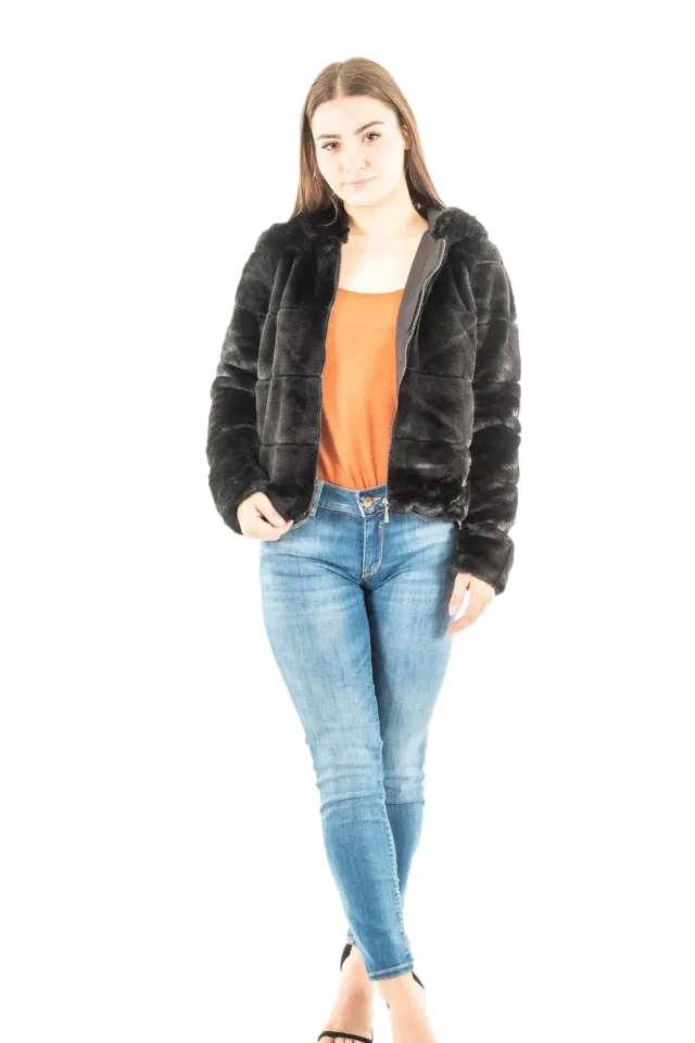 ONLY Onlnewchris Giacca Donna con Cappuccio Pelliccia