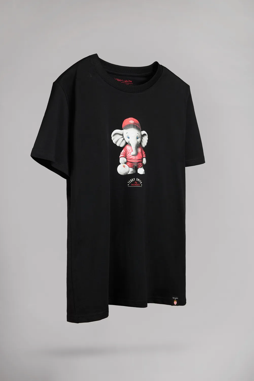 Teddy Smith T-Mascotte t-shirt nera AS Monaco uomo