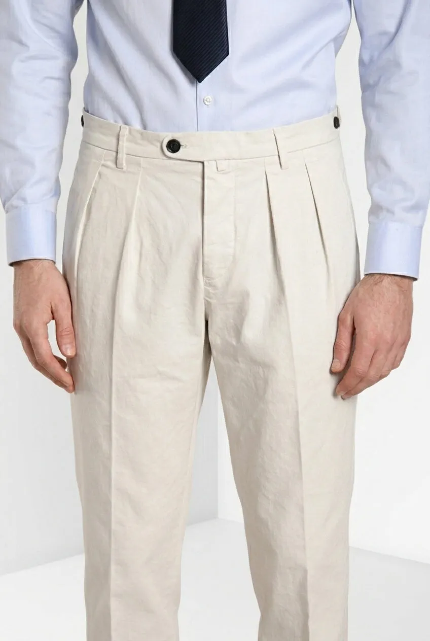 Mason's Don Johnson 2 Pinces chino uomo bianco bull