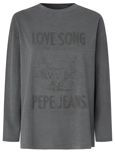 Pepe Jeans Bee maglia donna maniche lunghe con borchie