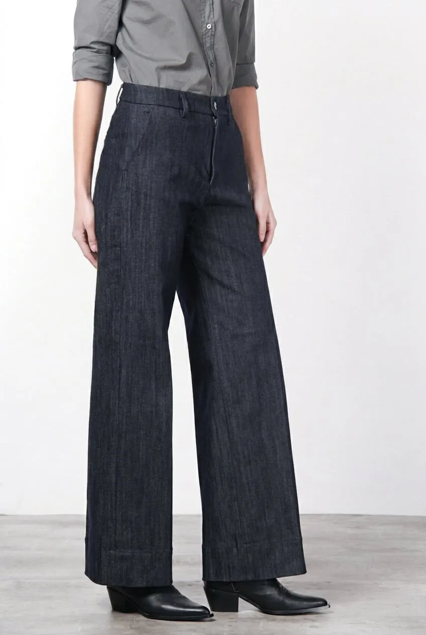 Mason's New York Studio pantalone chino donna straight blu navy