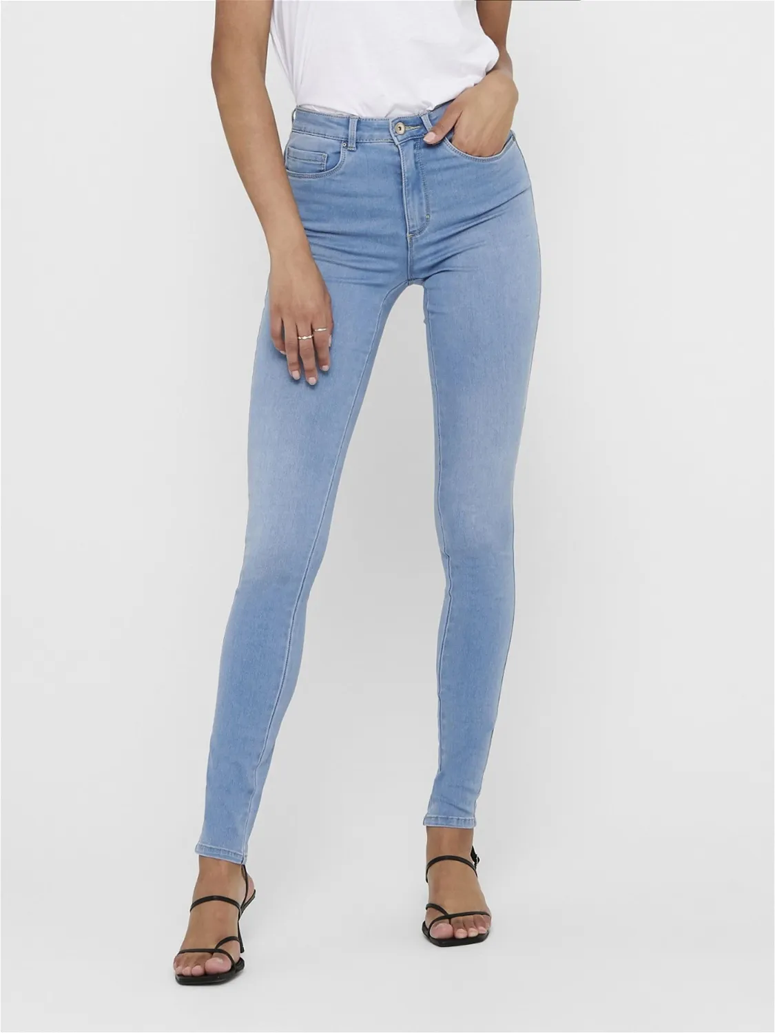ONLY Onlroyal jeans skinny donna vita alta