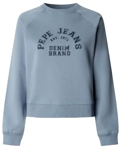 Pepe Jeans Team Logo Ranglan Crew felpa XS cotone