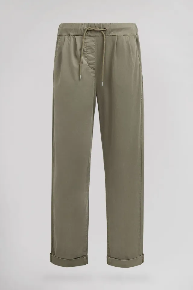 Teddy Smith Teddy Jogo Lyoc pantaloni donna kaki satinati