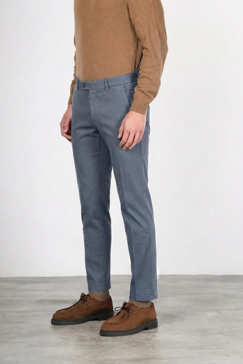 Mason's Torino Flex chino uomo grigio slim raso