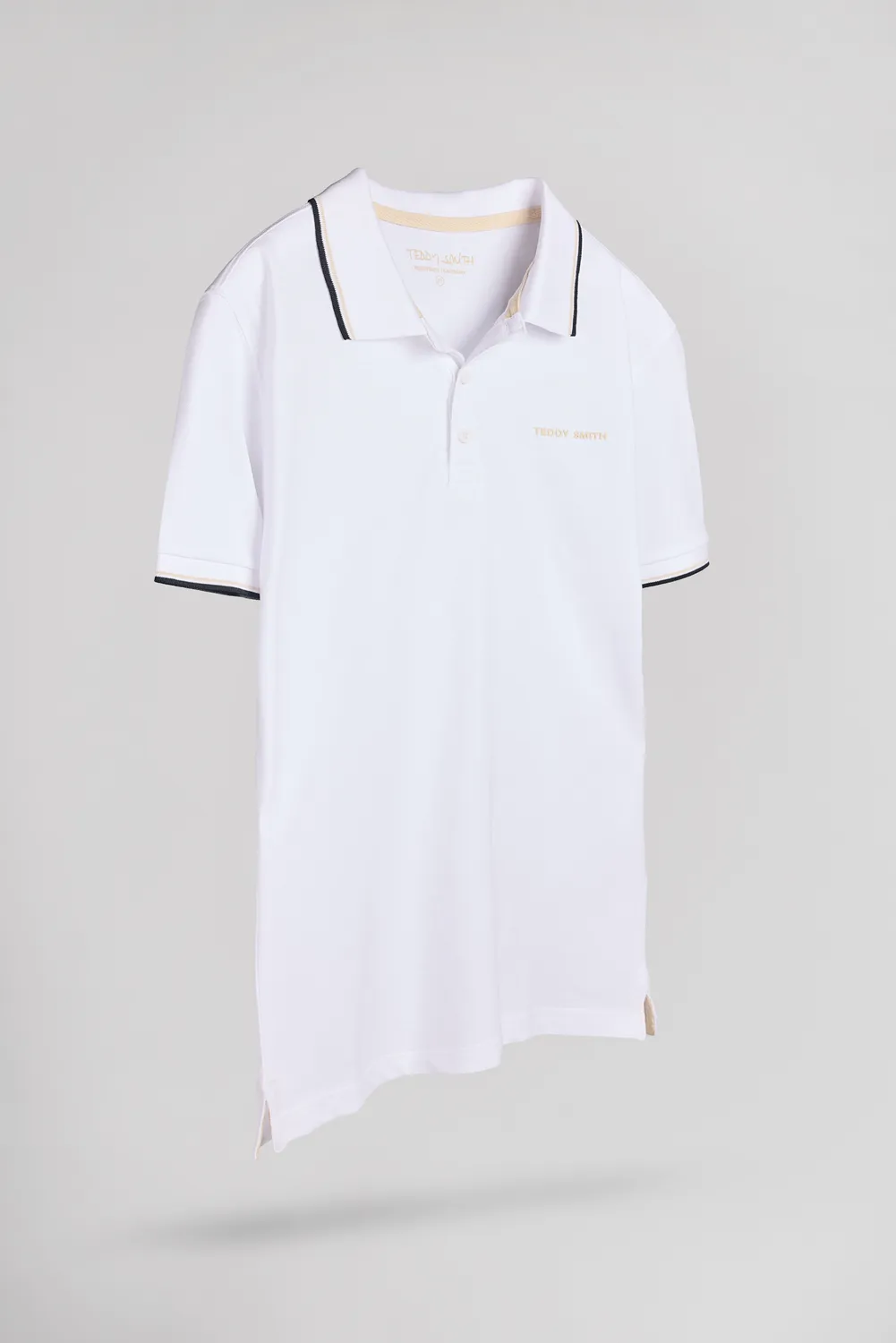 Teddy Smith Pasian 2 polo uomo bianca cotone