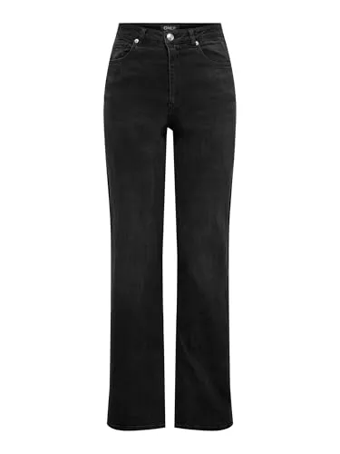 Only Onljuicy-Wauw jeans donna wide M 30L vita alta